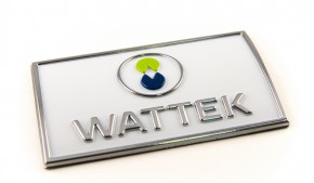 Металлизированная эмблема Wattek